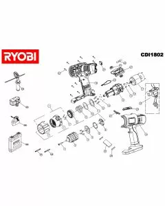 Buy A Ryobi CDI1802 Spare part or Replacement part for Your Cordless Drill and Fix Your Machine Today